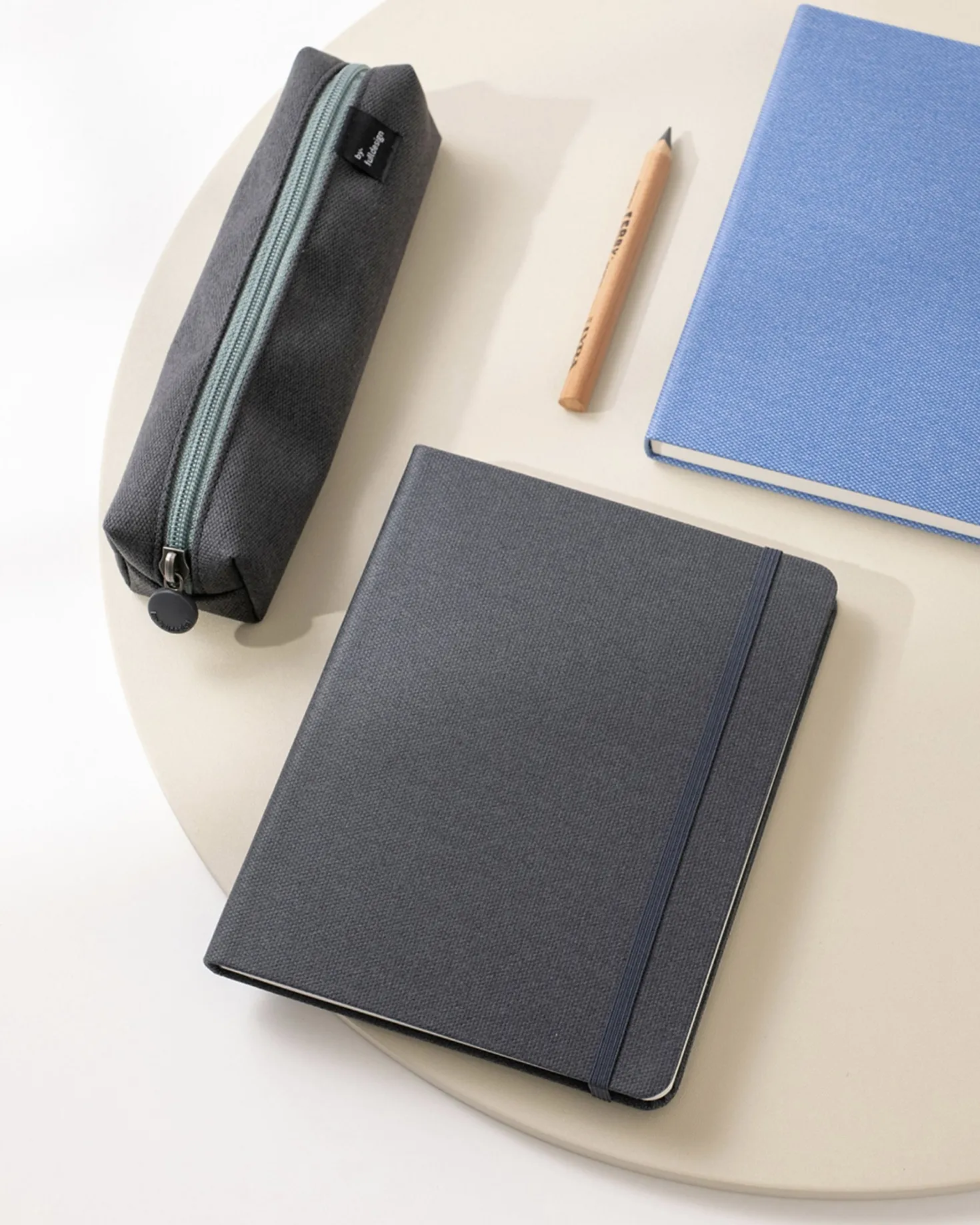 Wide Record Hardcover Grid Notebook v2