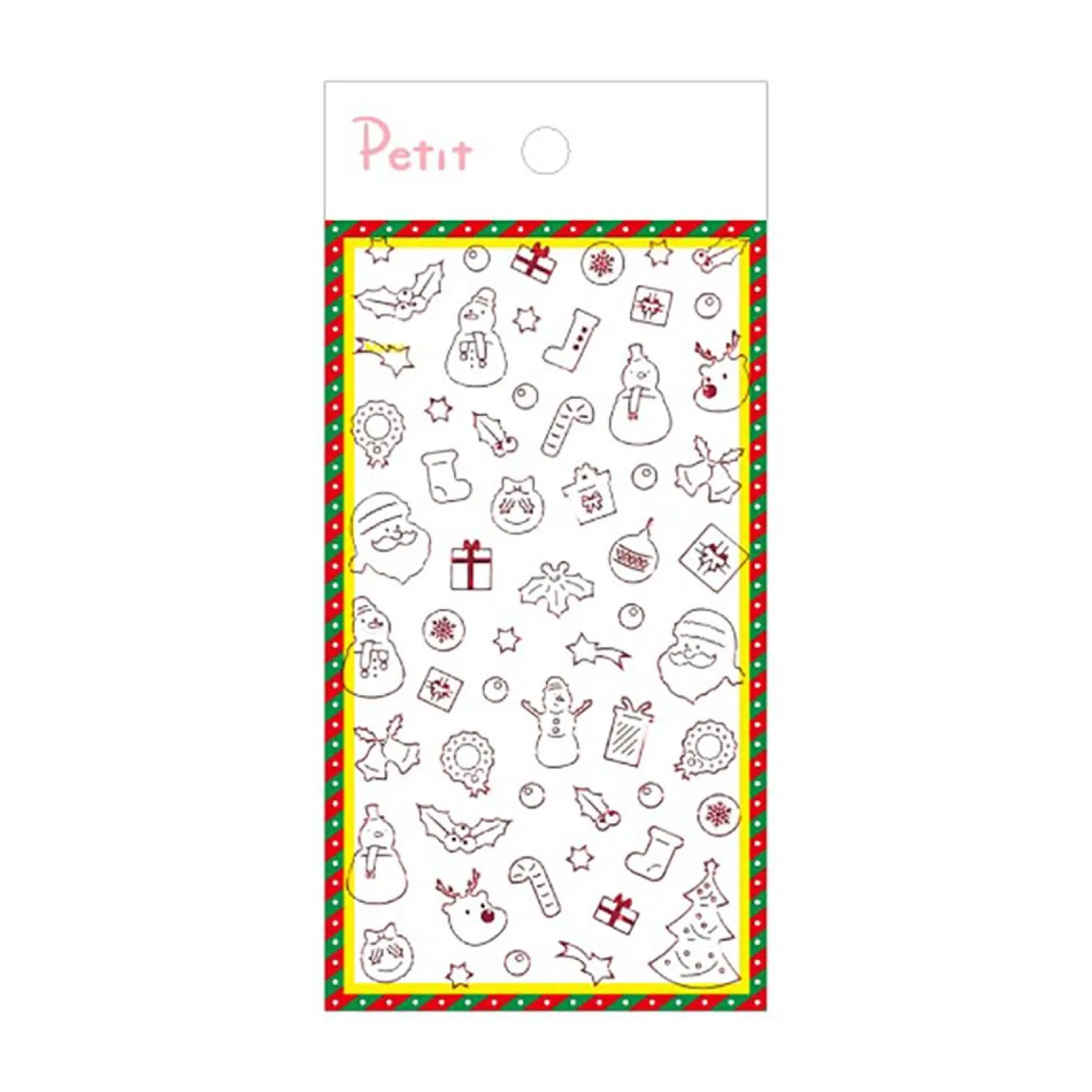 Winter Red Line Deco Sticker