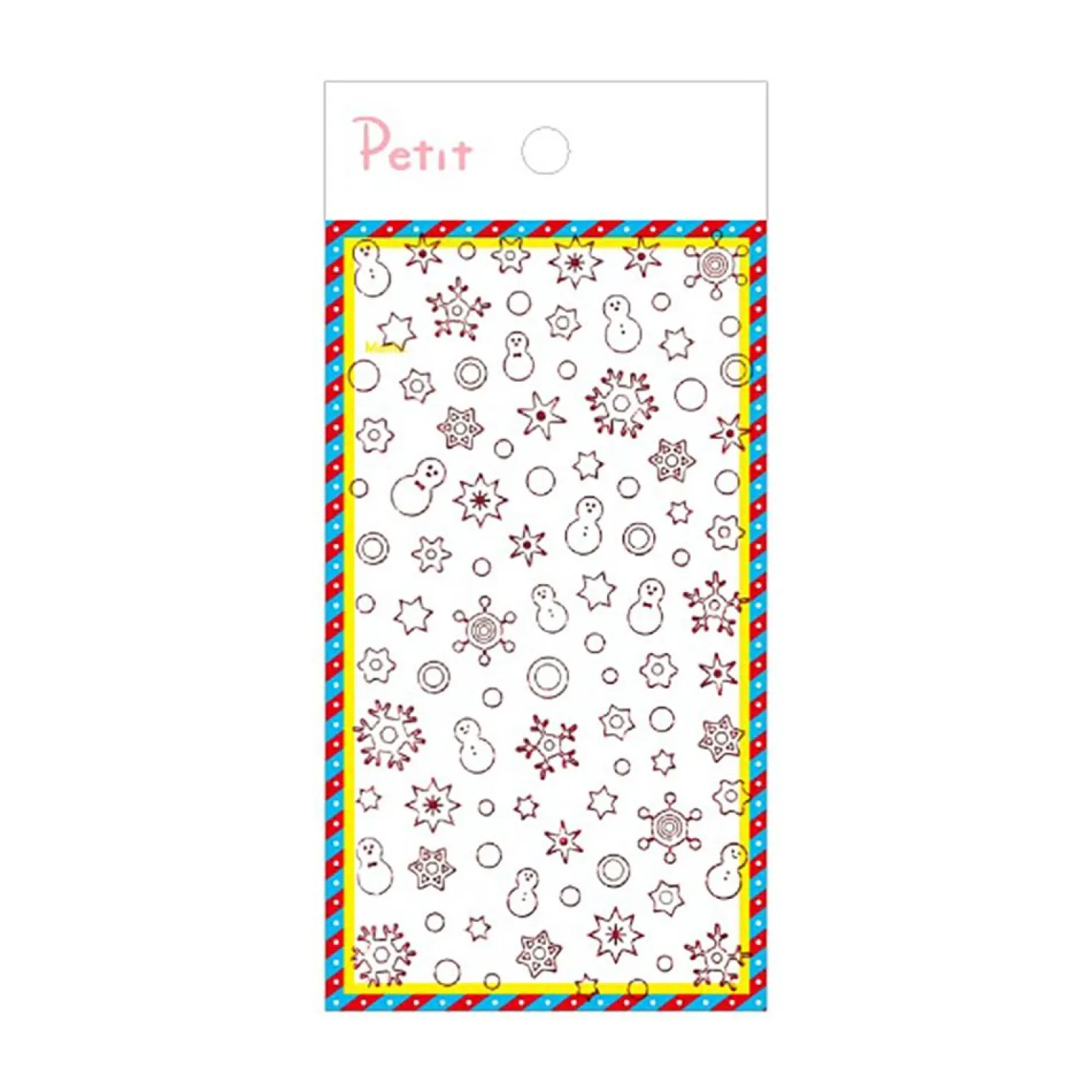 Winter Red Line Deco Sticker