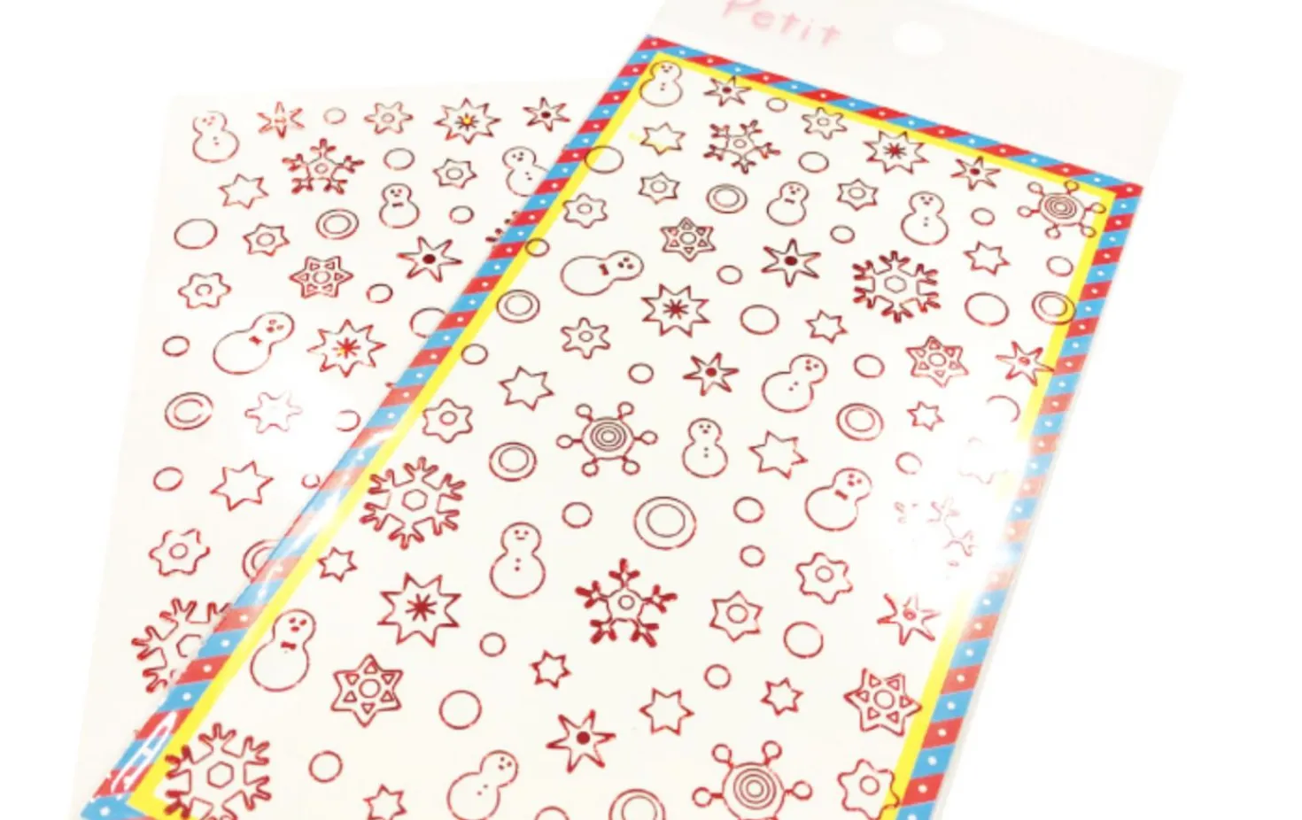 Winter Red Line Deco Sticker