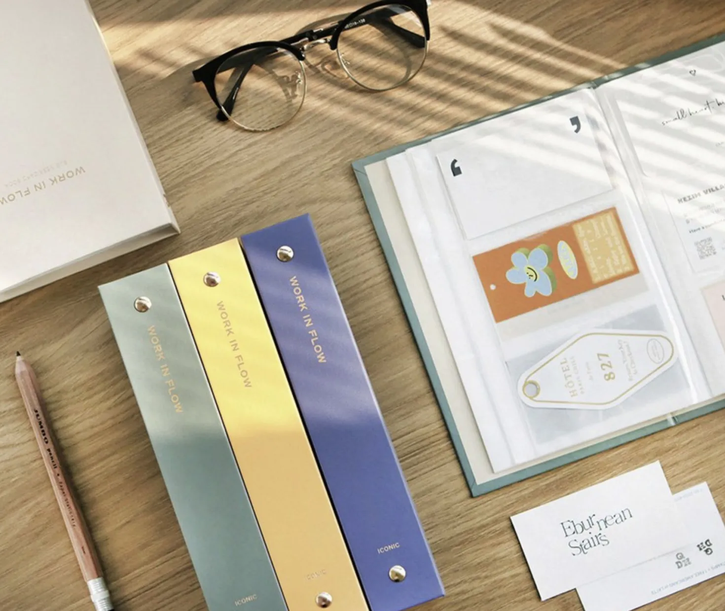 Work in Flow Business Card Book