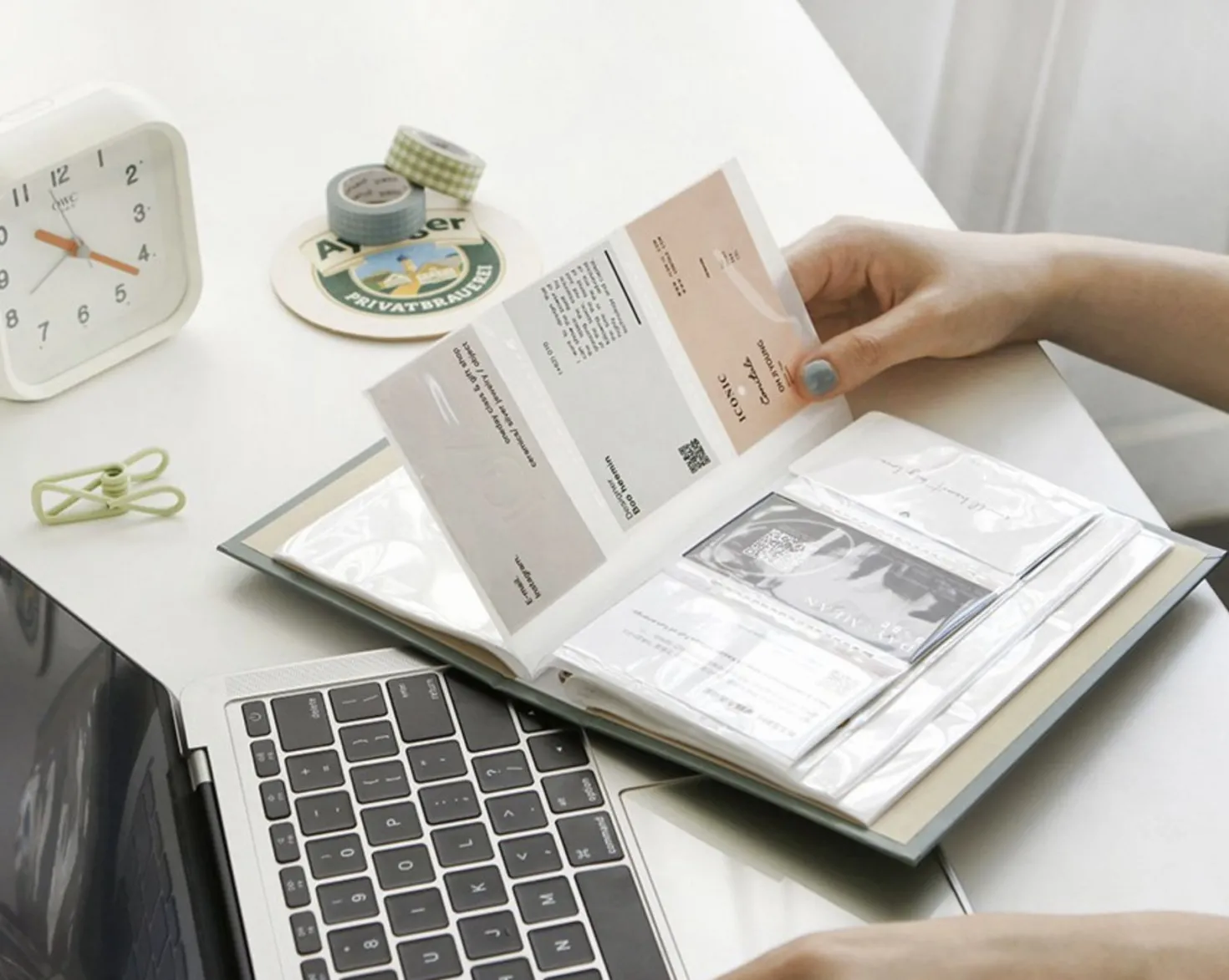Work in Flow Business Card Book