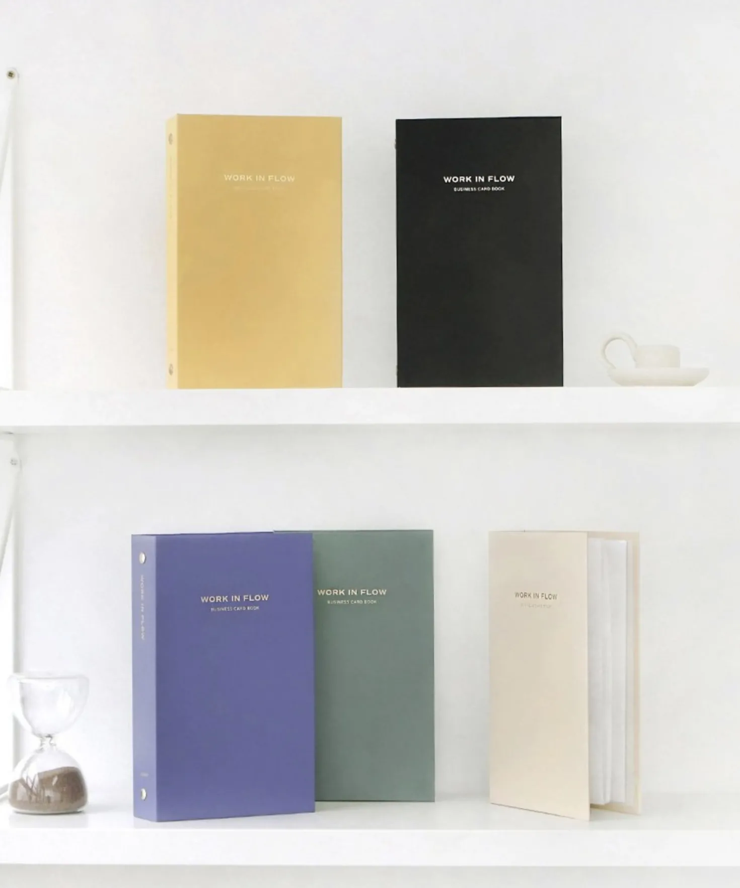 Work in Flow Business Card Book