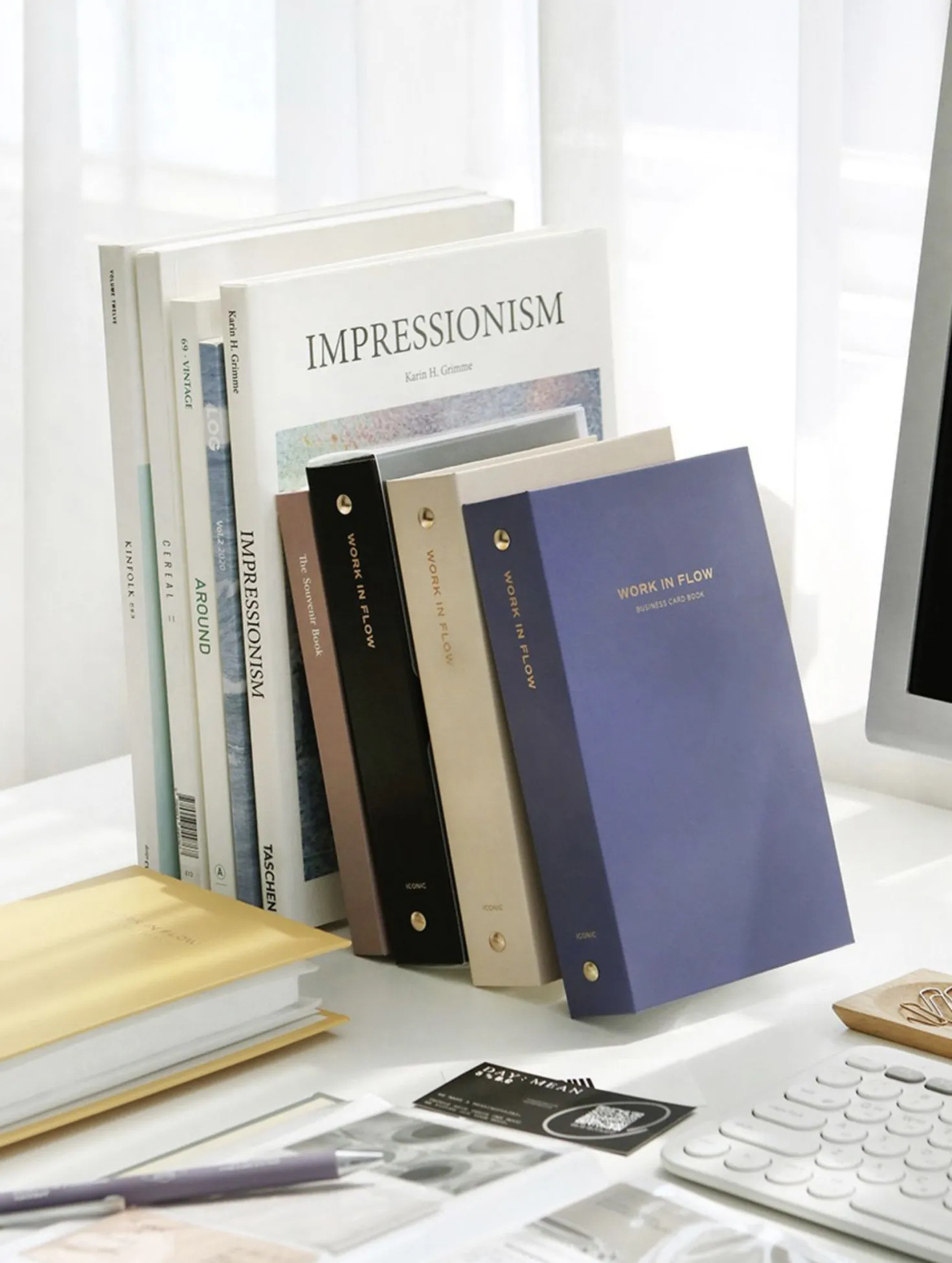Work in Flow Business Card Book