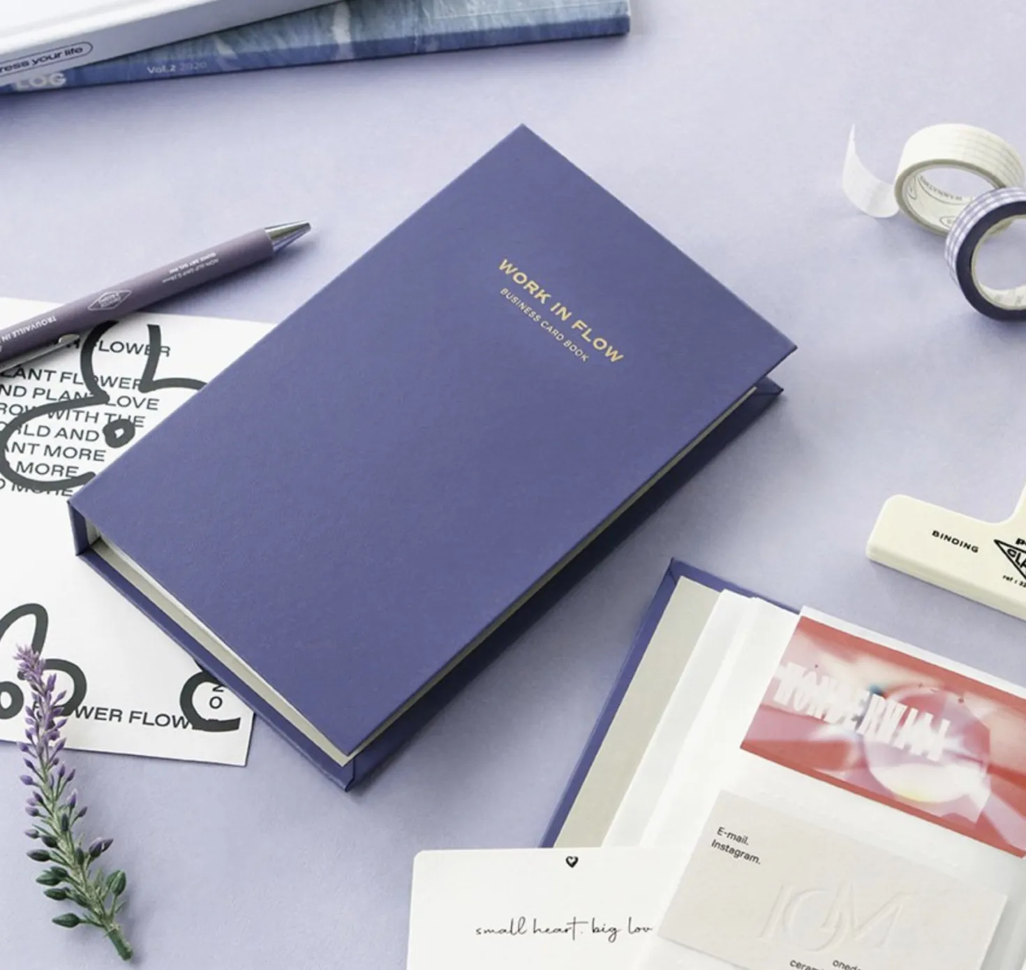 Work in Flow Business Card Book