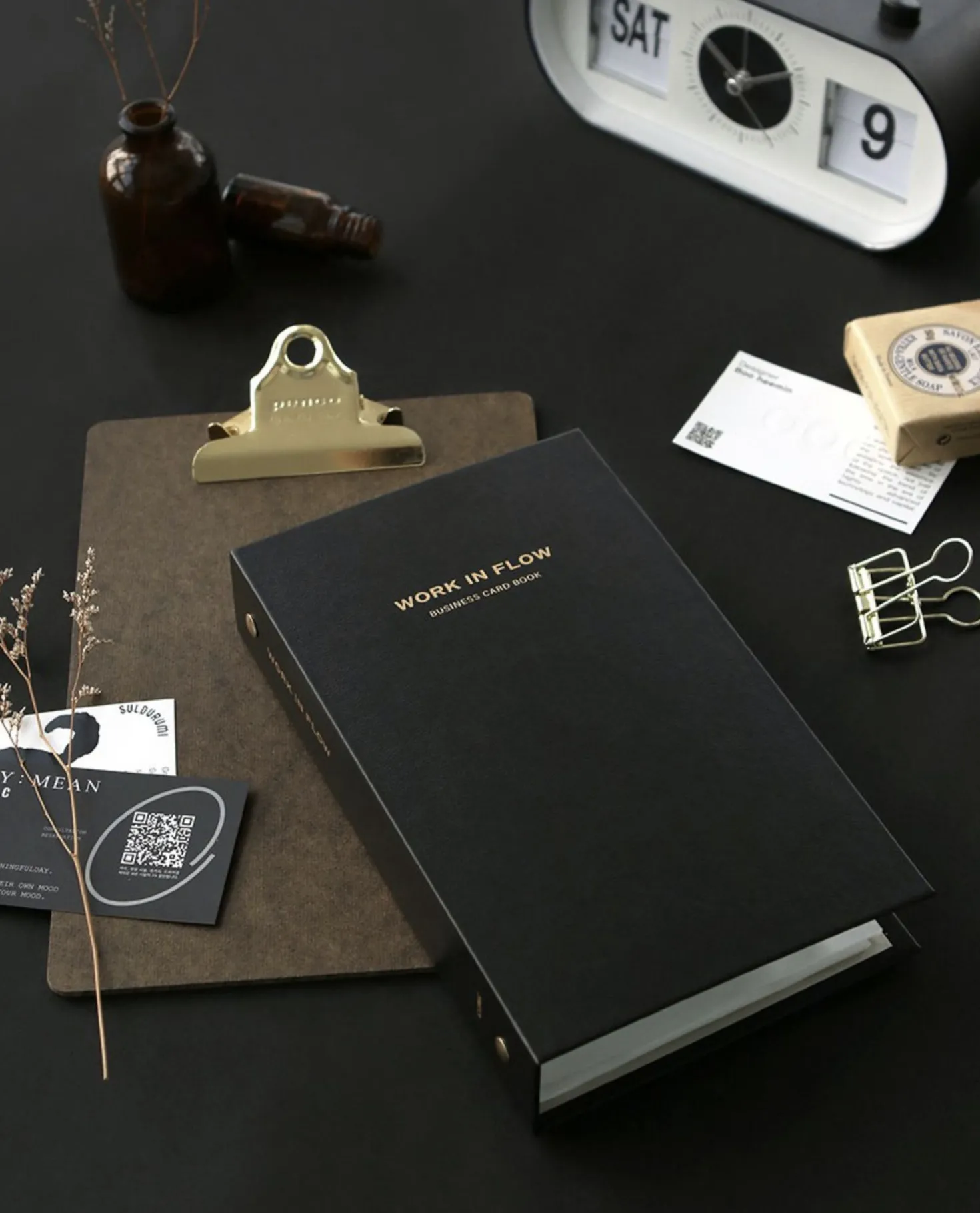 Work in Flow Business Card Book