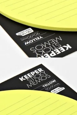 Yellow Corner Pocket Sticky Note