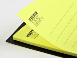 Yellow Corner Pocket Sticky Note